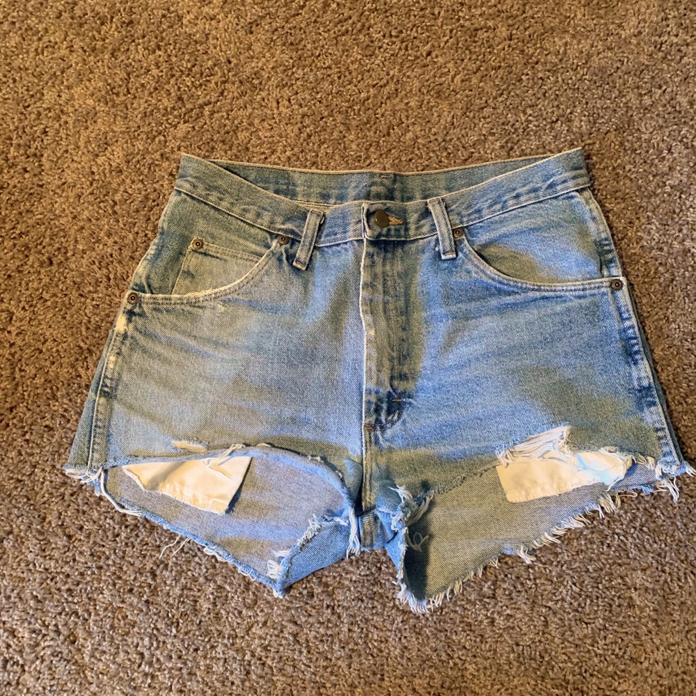 Vintage denim cutoff shorts